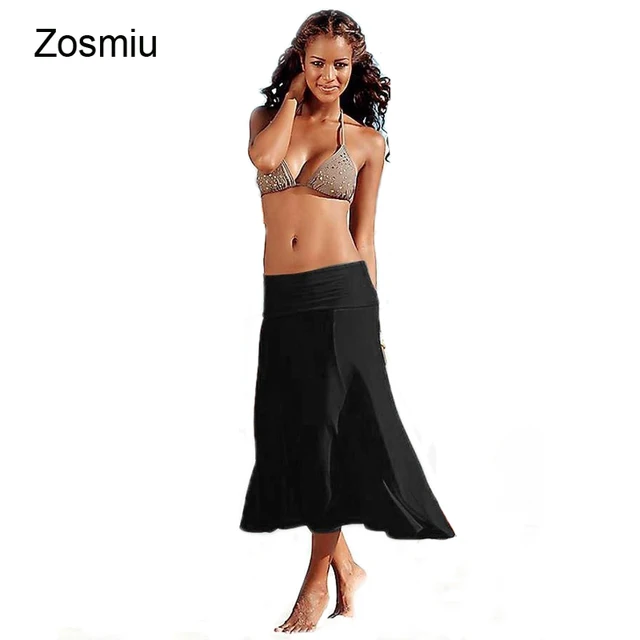 Best Price Zosmiu Summer Push Up Beach Dresses Women Bandeau Swimsuit Cover Ups New Multi Wear Bikini Cover Up Strappy Long Beach Cover-ups