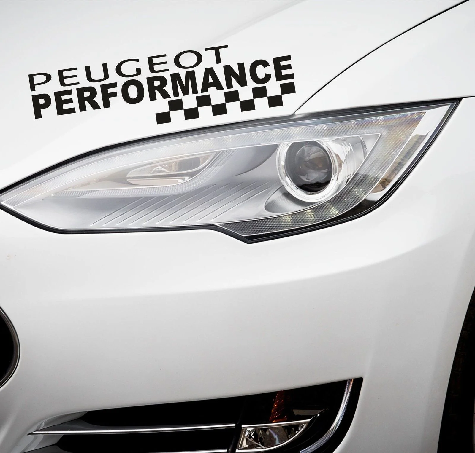 Для 2 xPerformance фар автомобиля Стикеры подходит peugeot Декор автомобилей Наклейка