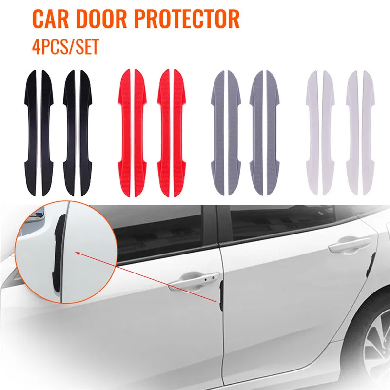 

4PCS Car Anti-Collision Strip Bumper Protector Cover Car door Stickers for BMW Audi Volkswagen Ford Honda Mitsubishi Car styling