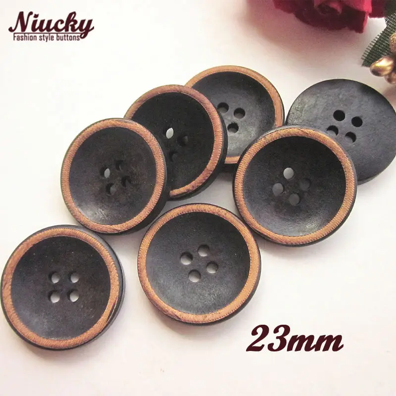 wooden coat buttons
