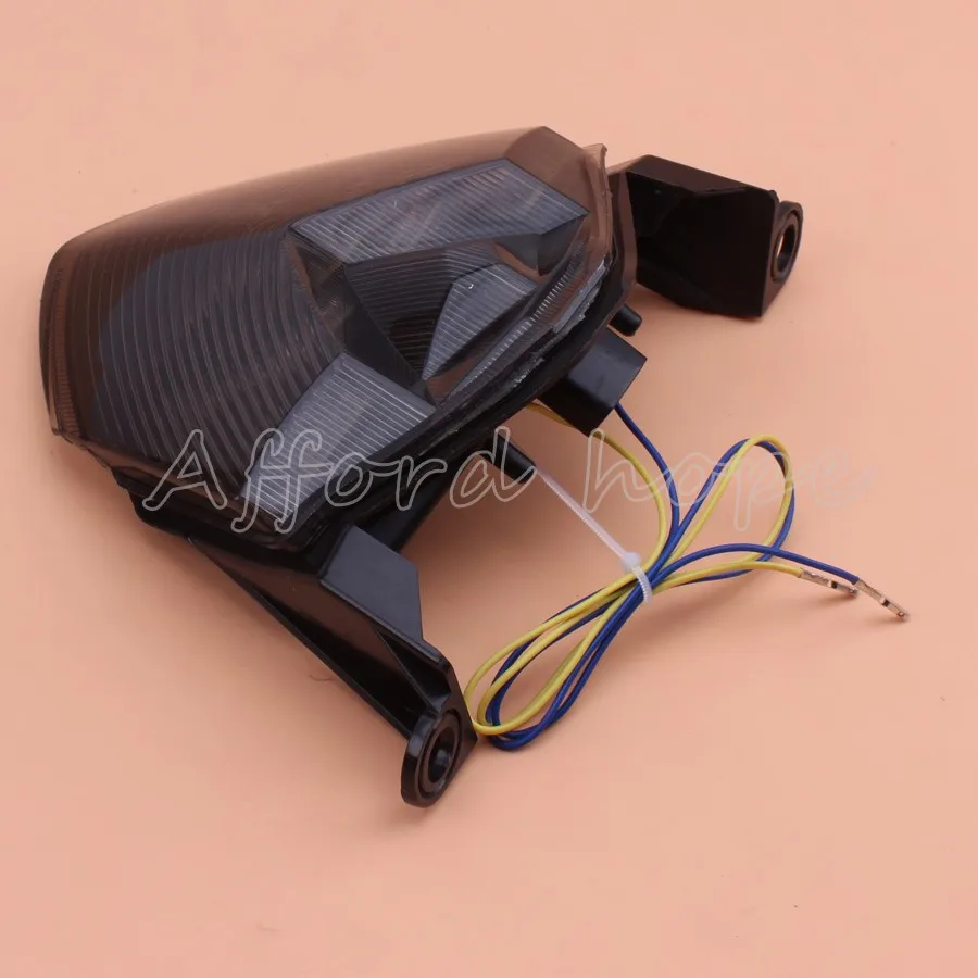 Integrated LED Rear Somke Lens Turn Signal+Brake Tail Tight For