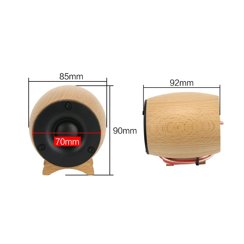 Pares de Madeira Super Tweeter Alto-falante 20 w Cúpula Neodímio Agudos Diafragma Seda Compensação 30 Khz 1 8ohm - Image 5