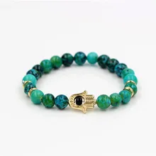 Faitheasy Orna мужской ts Феникс Будда статуя жемчуг Фатима Пальма глаз энергии мужчин и женщин браслет