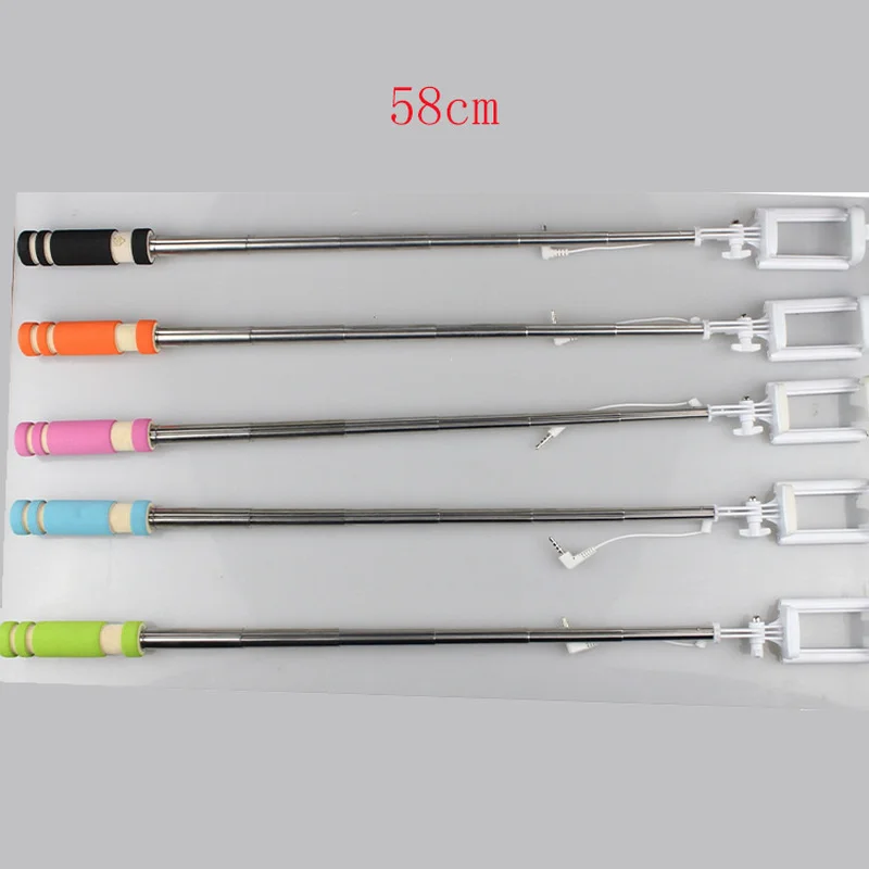 New Fashion Mini Selfie Stick Cartoon Mini-groove Control Self-timer Cell Phone Folding Selfie for Mobile Phone Selfie Sticks
