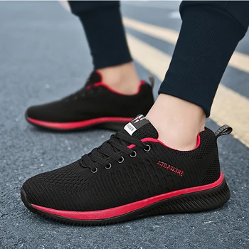 

2020 Spring men sneakers mesh breathable casual shoes man vulcanized shoes Male comfortable walking shoes size 38 - 45