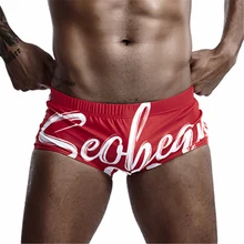 Горячая Распродажа Мужская одежда для плавания Maillot De Bain Gay Letters купальники с принтом Мужские красные плавки Боксеры плавки для серфинга Banadores