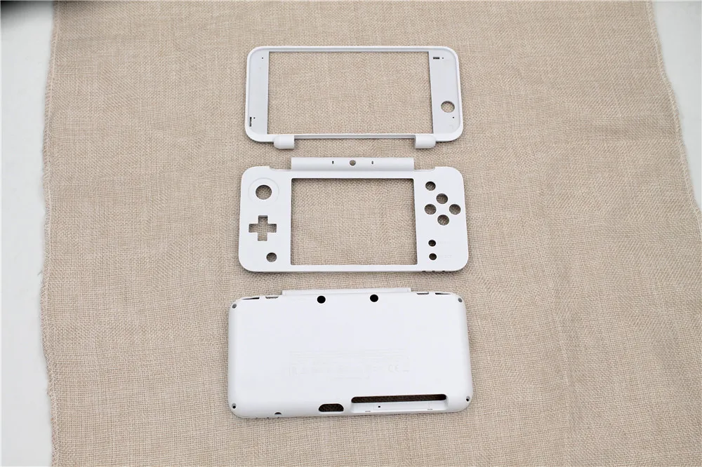 White Color Replacement Plastic Housing Shell Case Cover Plate Set for New 2DS XL NEW2DSLLin
