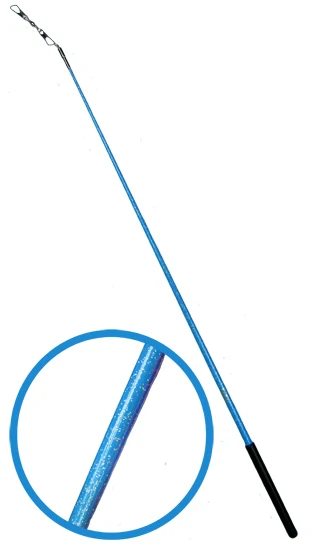 

high quality Gymnastics Rhythmic sticks with pearly-lustre blue color