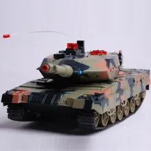 HUAN QI 516-10 Танк 1/24 масштаб немецкий Леопард A6 инфракрасный боевой Радиоуправляемый боевой танк со звуком и подсветкой беспроводные радиоуправляемые игрушечные танки