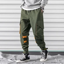 M-3XL 2019 Spring Track Pants Men Sweatpants Mens Joggers Pants Cargo Camo Tactical Harem Men Pants Slim