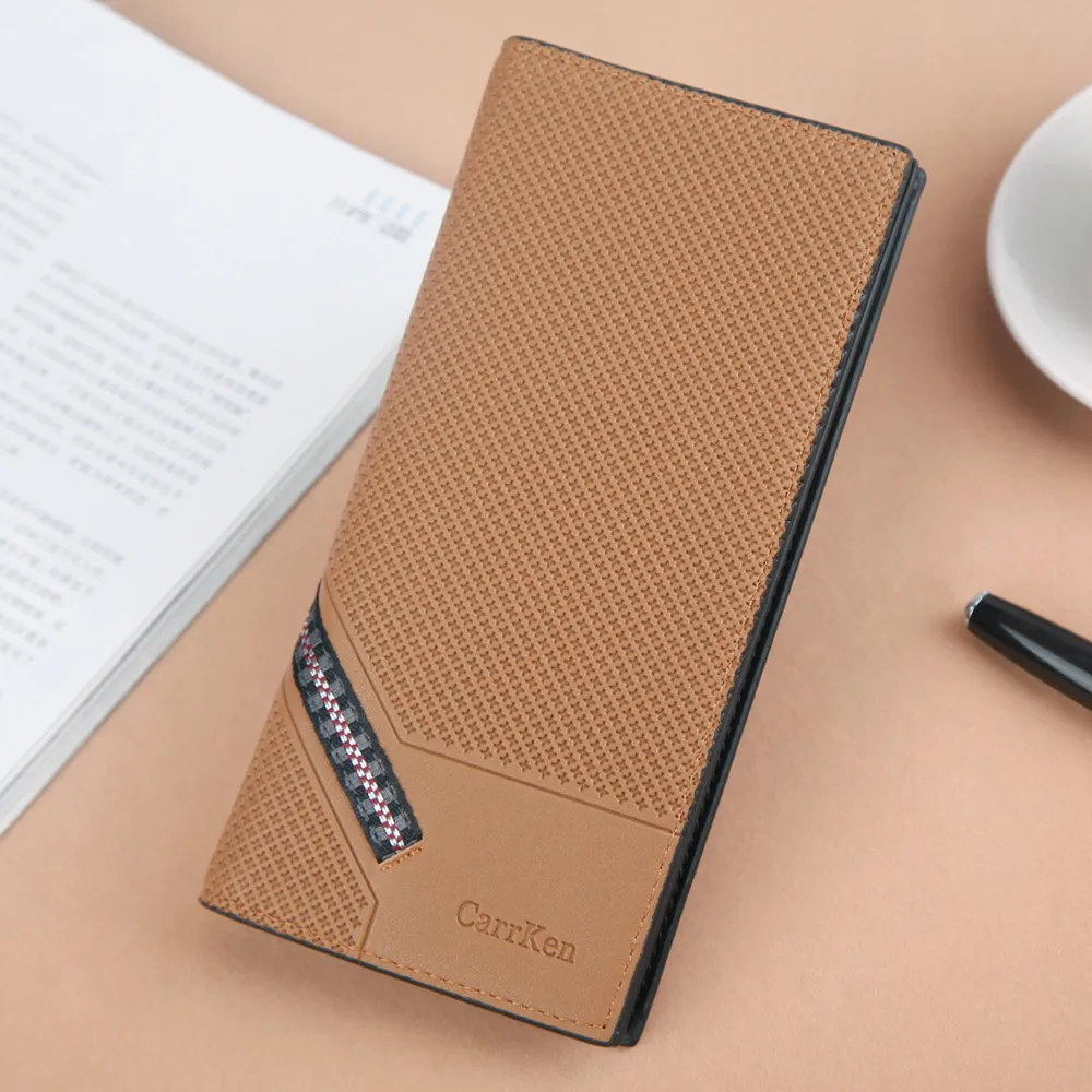 

Men Fashion Solid Color Open Multi Card Position Wallet 40#