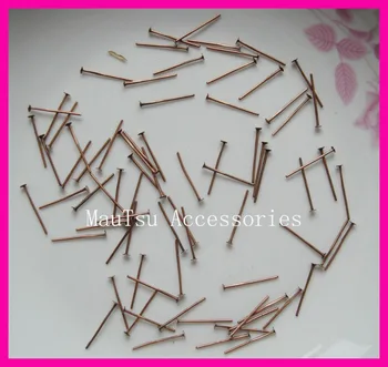 

1200pcs 1.8cm Anquie Coppers plain T shape Metal Headpin as jewelry finding,jewelry components,metal bead pins