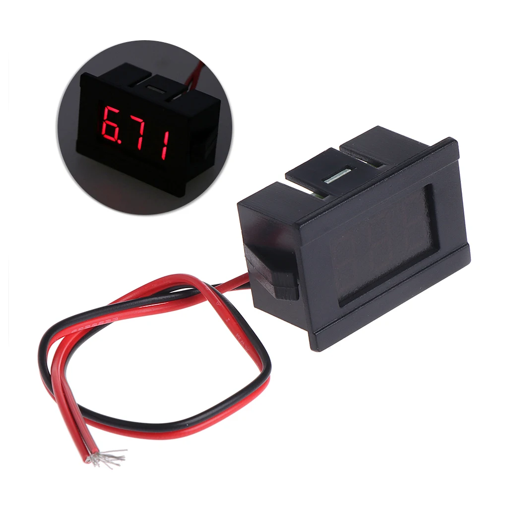 DC 2 Провода 4 5 30V Мини светодиодный цифровой дисплей вольтметр Вольт Напряжение