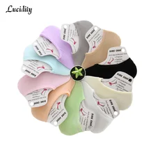 10 пара/лот = 20 штук, элегантные женские хлопковые носки, одноцветные летние носки с низкой лодыжкой, невидимые эластичные короткие носки для женщин