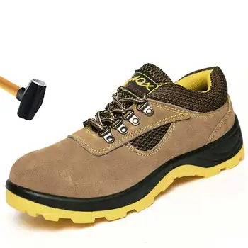 

Men Work Safety Shoes Steel Toe Breathable Men Casual Boots Anti-smashing anti-piercing Shoes Large Size Male Shoes