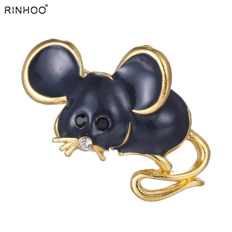 

Black vintage cute mouse Brooch pins new brooch decoration jewelry animal Brooches for party Clothes accessories