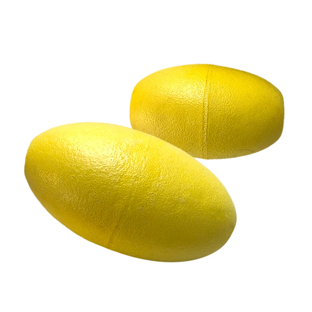 EVA 2 Pieces Yellow EVA Kayak Drift Anchor Float Buoy for Tow Rope Throw Line Replacement Accessories