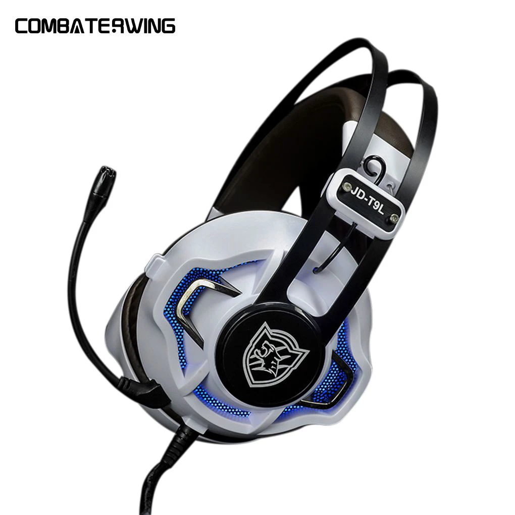 

JD-T9 5.1 Surround Sound 3.5mm+USB Vibration Stereo Earphone LED Light Gaming Headset Headphone