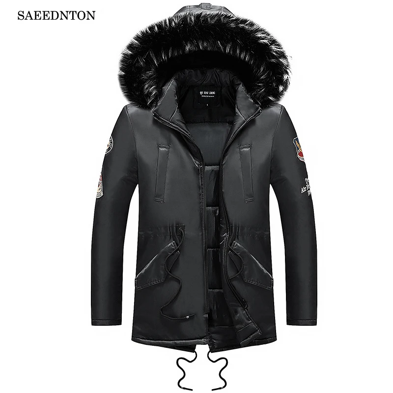 Mens Down Warm Winter Coat 2018 New Male Casual Jacket Large Size XXXL Full Sleeve Thicken Warm White Duck Down Hooded Coats