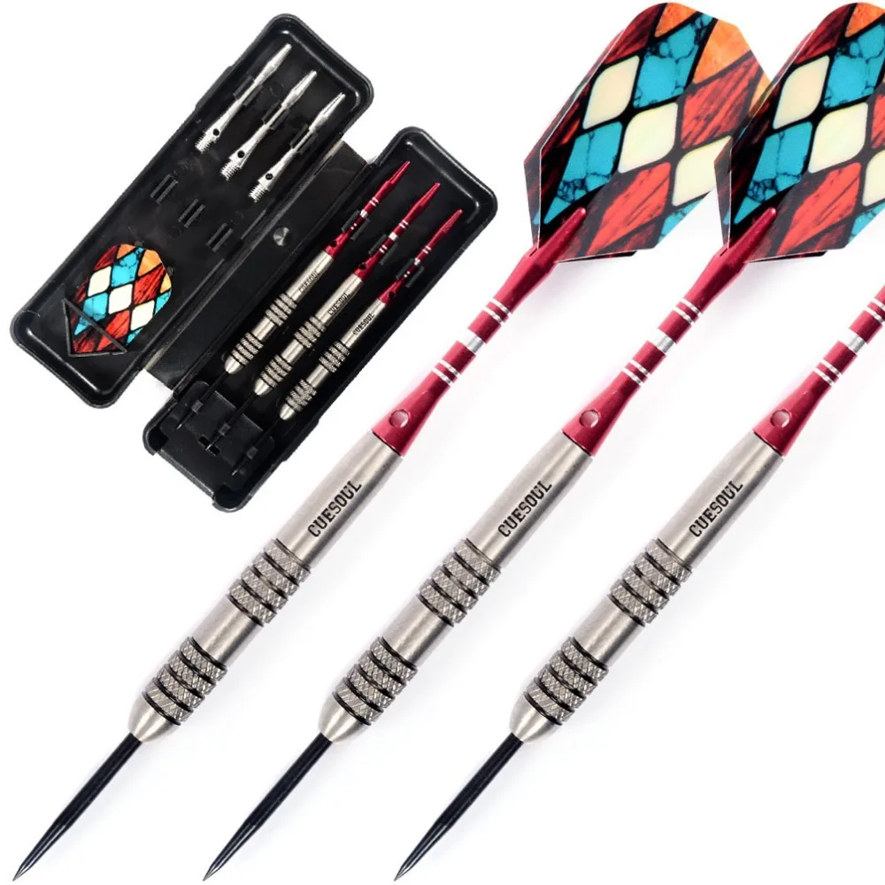 

Cuesoul 23 Grams Tungsten Steel Tip Darts Set 95% Tungsten
