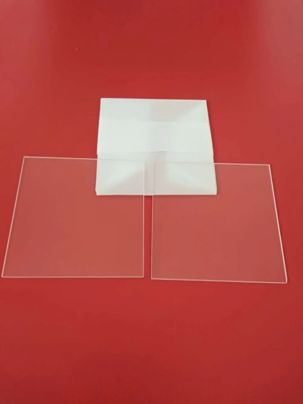 High purity Clear silica quartz plate 60*60*1mm 20pcs quartz glass