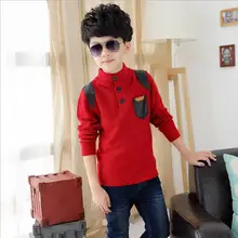 Мальчика теплый вязаный свитер, модный и повседневный