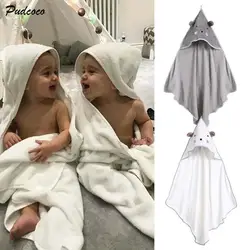 2019 бренд новорожденных фланелевые медведь банный халат с капюшоном полотенца халат пижамы купальный s для мальчиков девочек