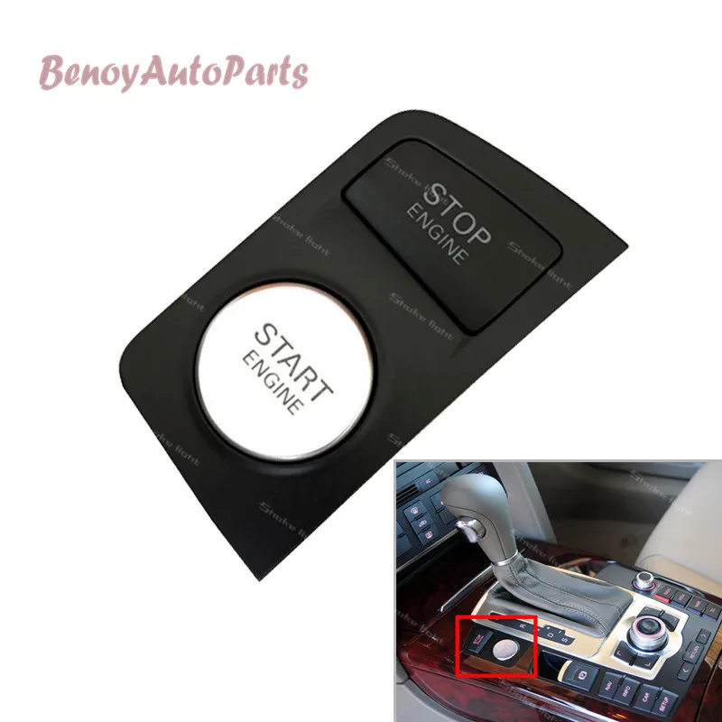 

New 4F1905217E Chrome Start Stop Engine Button Switch For AUDI A6 C6 S6 RS6 2009 2010 2011 4F1 905 217E