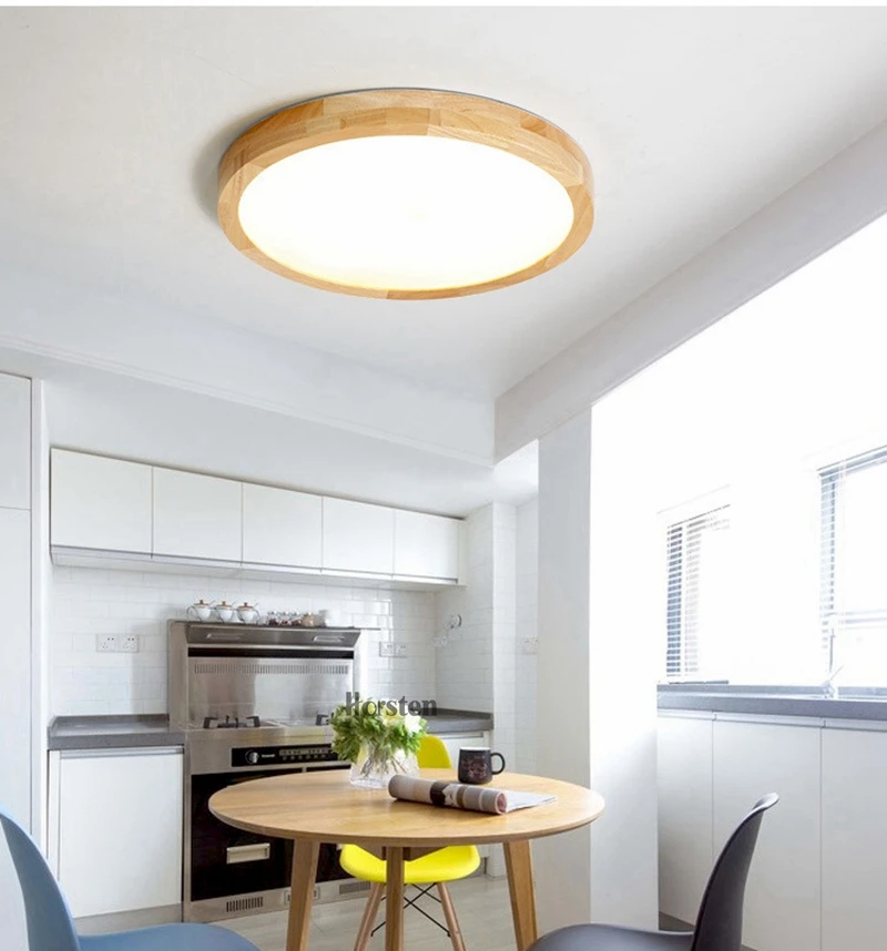 Nordic Simple Modern OAK Wood Ceiling Lamp Ultra thin Japanese LED Ceiling Lights For Bedroom Living Room Kitchen Study Balcony (33)