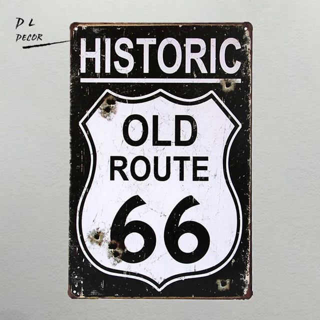 Dl Wedding Decoration I Historic Old Route 66 Metal Plaque Wall Dl Wedding Decoration I Historic Old Route 66 Metal Plaque Wall Decor Painting Art