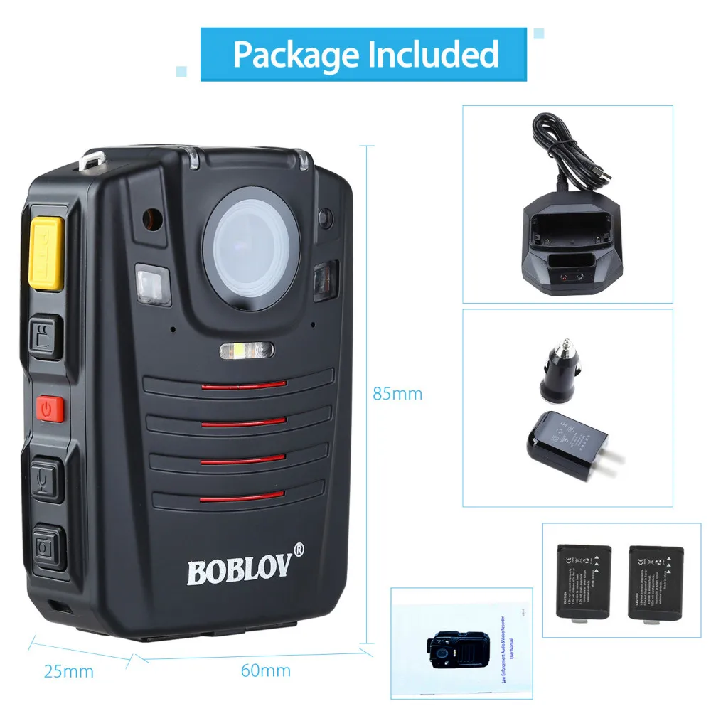 Boblov hd66 07 CMOS 64 ГБ видео Камера 2.0 Экран ИК HD 1296 P Средства ухода за кожей носить