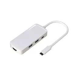 Hot-4in1 USB концентратор 3,1 Тип C к HDMI/2 USB 3,0/Тип C адаптер для книги Pro Air