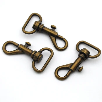 

50pcs/lot 19mm Antique brass/Bronze Alloy Swivel Clasps Snap Key Hooks DIY Key Chain Ring Free Shipping HK-009