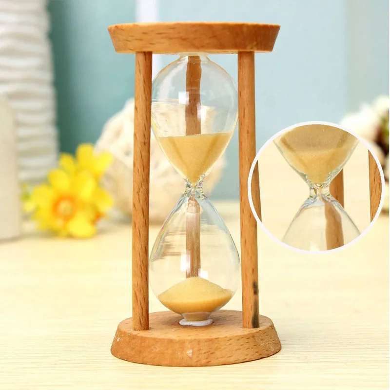 3 Minute Wooden Frame Sand Timer Hourglass Home Decor Free Shipping 
