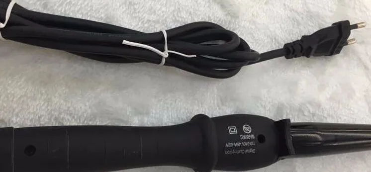 19mm-32mm Electric Hair Styler Ceramic Tapered Cone Curling Iron Tongs Wand Roller DIY Wavy Hair styling tools 3