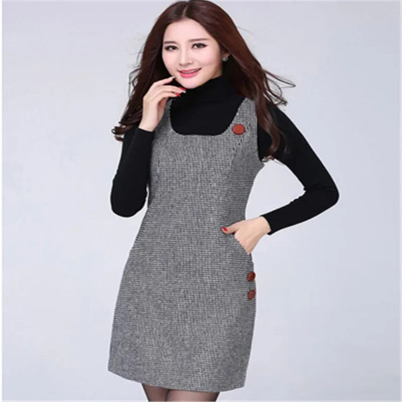 Vestido De Lana Mujeres 2015 Nueva Moda Sin Mangas Del Chaleco De Bolsillos Desigual Otoño Invierno Vestidos Maxi Vestido De Festa Mujeres Vestido Dress Cherries Dress Barn Dressdress Stilettos Aliexpress