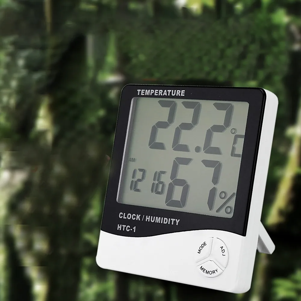 Цифровой многофункциональный Термогигрометр термометр для рептилия, черепаха лягушка тарантула насекомых Террариум glasshouse