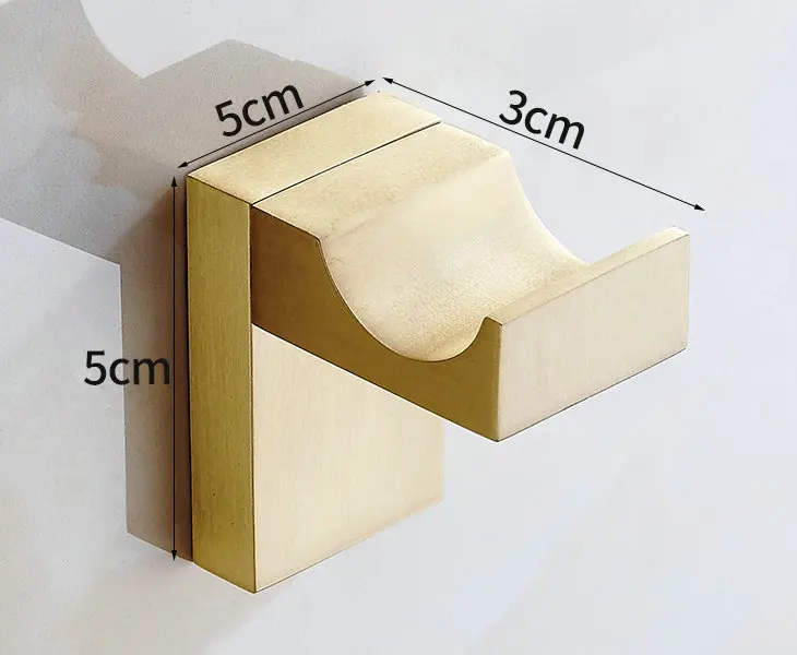 304 крючок из нержавеющей стали, матовые крючки для халатов, крючки для одежды, настенные аксессуары для ванной комнаты, медная вешалка для одежды, дверной крючок - Цвет: J style