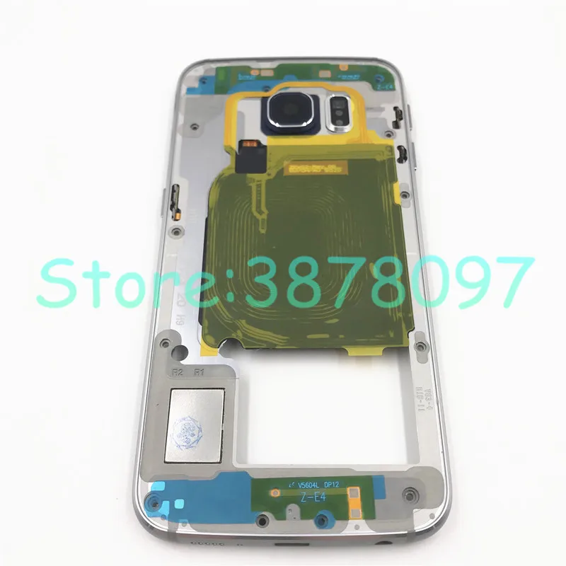 100% оригинальная средняя рамка пластина Корпус для Samsung Galaxy S6 edge G925 запасные части