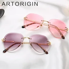 Трендовые Винтажные Солнцезащитные очки пилота для женщин, прозрачные очки без оправы, солнцезащитные очки пилота для женщин, женские очки 3025