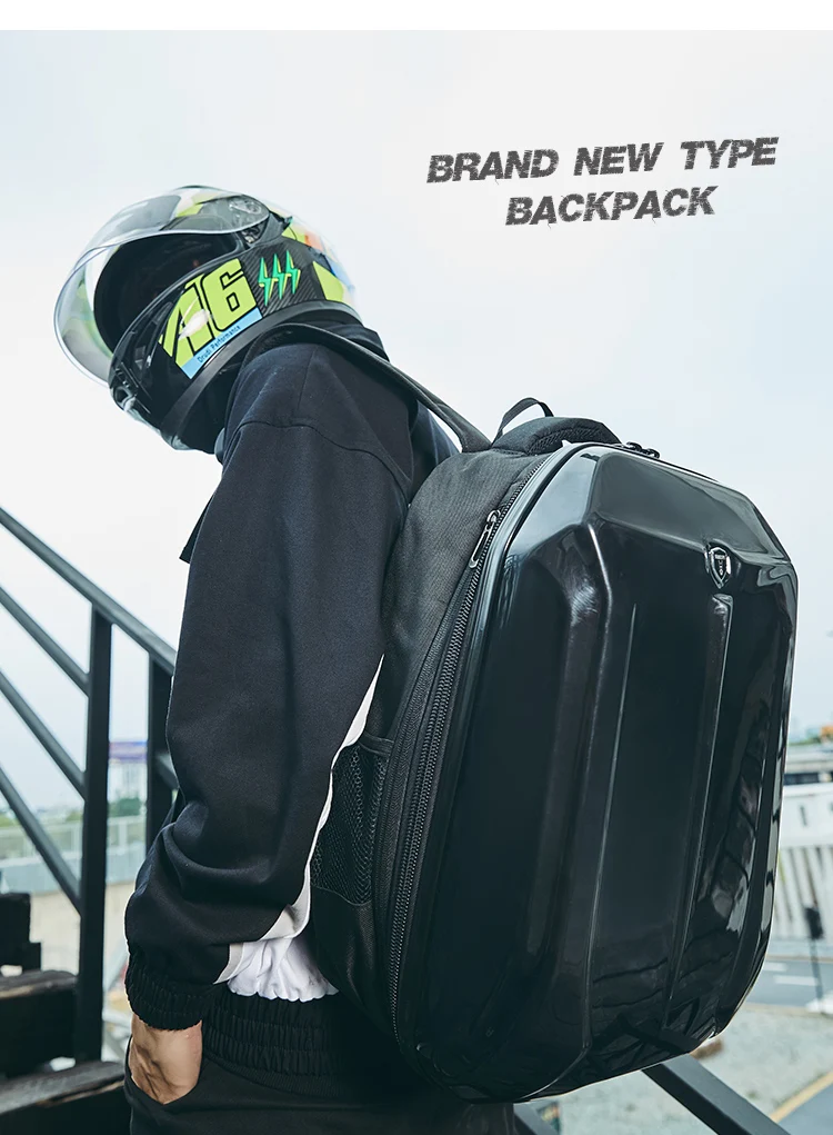 Брендовый Рюкзак Tide, мужская сумка на шлем, мотоциклетный рюкзак с жесткой оболочкой, Мужская мотоциклетная сумка, Студенческая Компьютерная сумка, спортивная