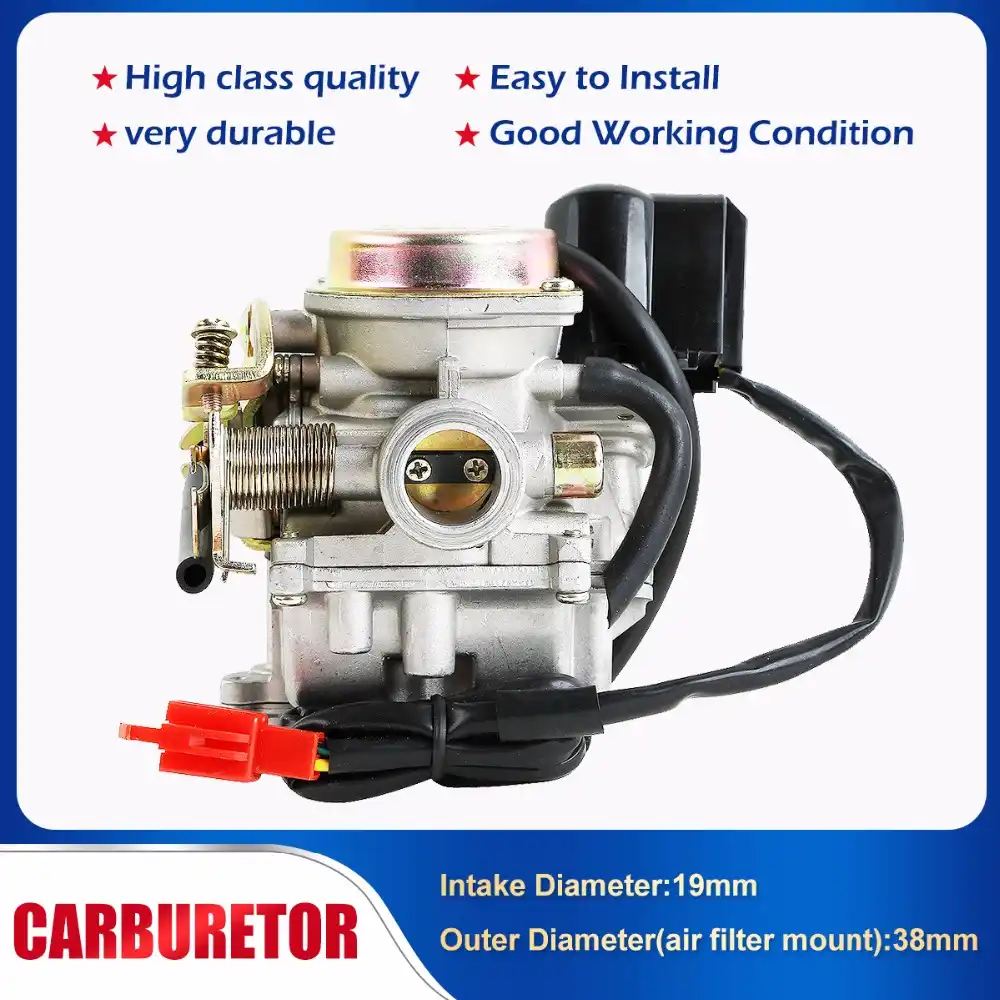 Carburetor 4-Stroke Carb Kit Air Filter Intake Manifold For GY6 49cc 50cc 4 Stroke Moped scooter Sunl Roketa TaoTao 