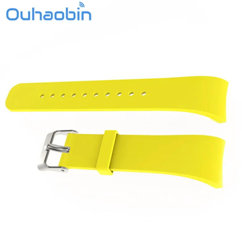 Ouhaobin Роскошные Силиконовые часы замена ремешок для samsung gear Fit2 Pro фитнес подарок Oct