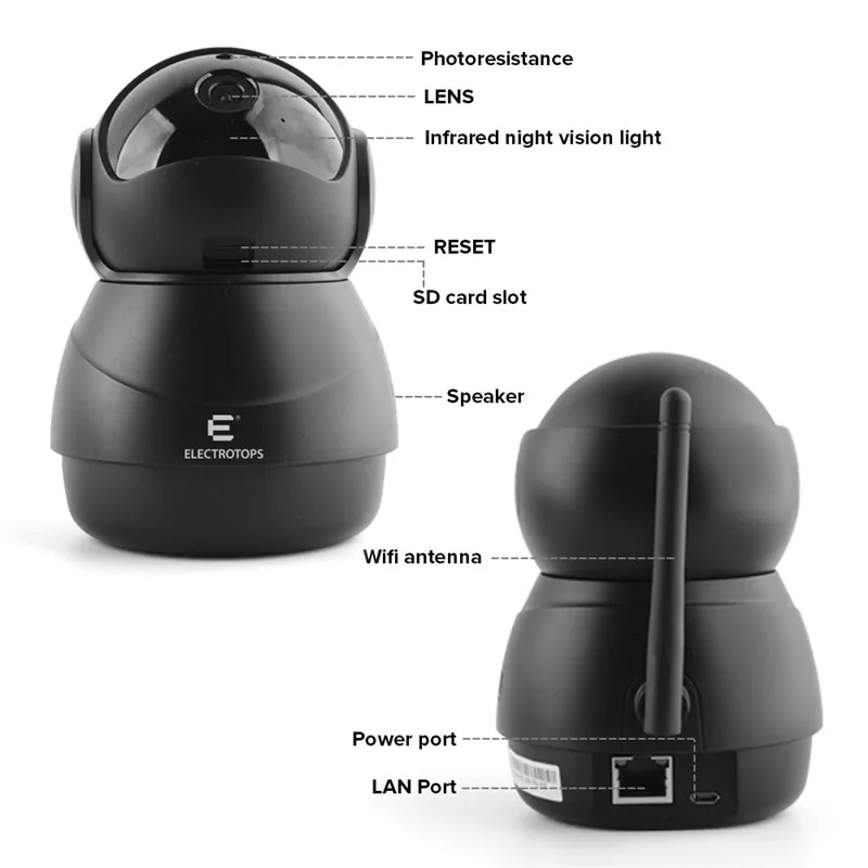 1080P HD Wifi Wireless Home Security IP Camera Security Network CCTV 360 ° Tracking Human Home Security Surveillance Smart Auto
