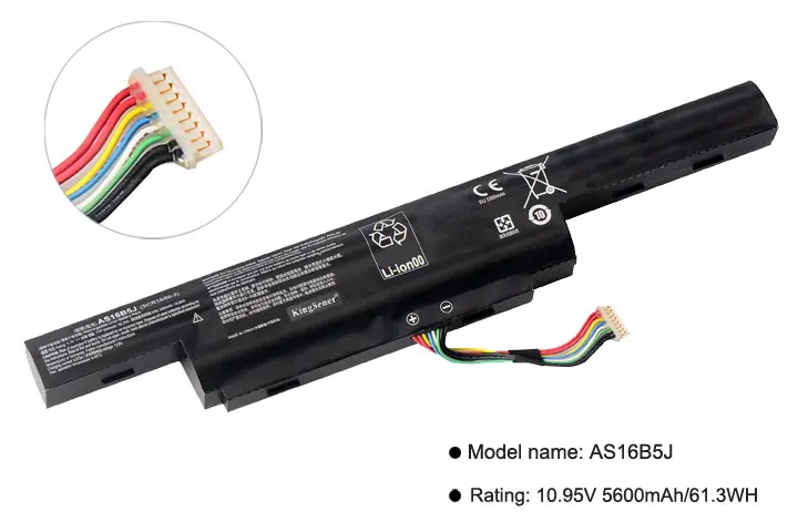  KingSener New AS16B5J AS16B8J Laptop Battery for Acer Aspire E5-575G-53VG 3ICR19/66-2 Free 2 Years 