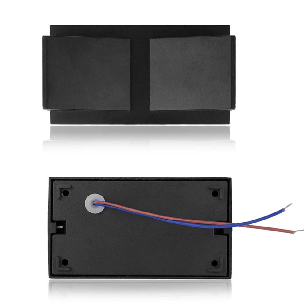 6 Вт Mordern Светодиодный Уличный настенный светильник с двойной головкой, геометрический водонепроницаемый IP65 Настенный светильник бра для зала спальни крыльцо садовый настенный фонарь