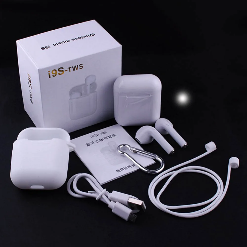 

i9s TWS Wireless Bluetooth Headset Stereo Handfree Sports Bluetooth Earphone With Charging Box For iphone Android PK X2T i7/i7s