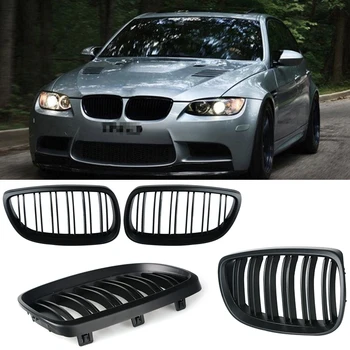 

One Pair Of Car Matte Black Front Grille Grilles For BMW E92 2006-2009