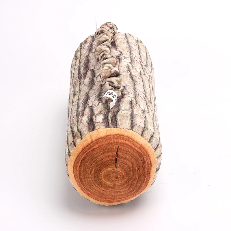 Wood Log Shape Soft Car Seat Head Rest Body Neck Support Cushion Home