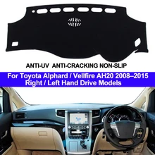 Автомобильный коврик для приборной панели для Toyota Alphard Vellfire AH20 2008 2009 2010 2011 2012 2013